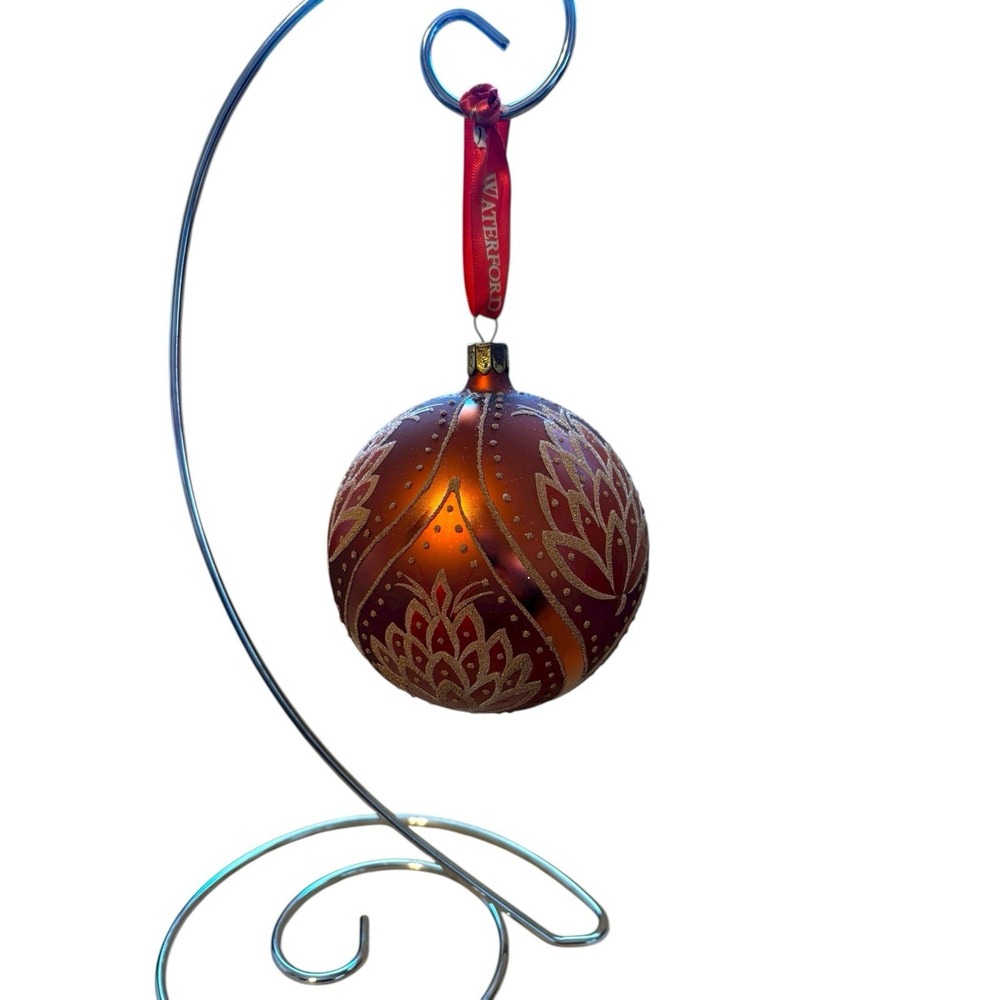 Waterford Crystal Holiday Heirlooms Irish Harvest Ball 4" Ornament‎ 2005 Rare
